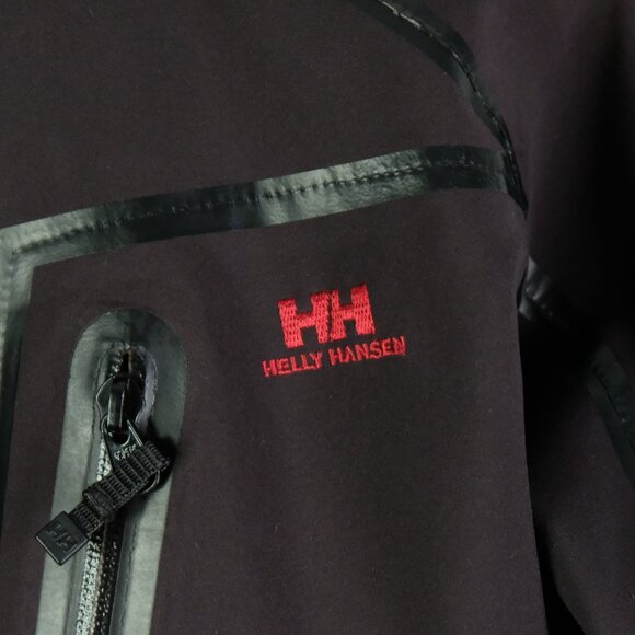 Helly Hansen Jacket Mens Small Black Softshell Windproof Fleece Lined Outdoor - Picture 3 of 11